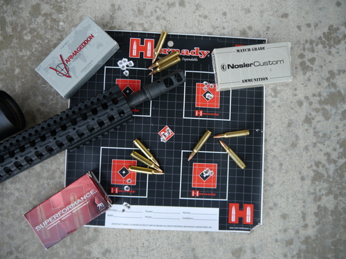 Shot grouping from Proof Research AR with Carbon Fiber Barrel