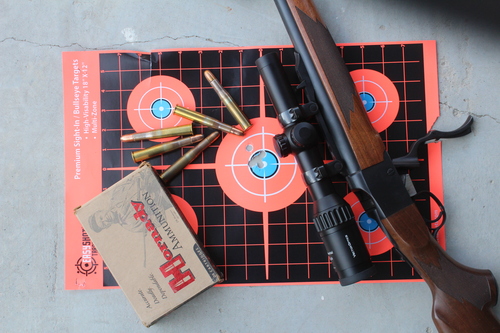 Ruger rifle, Vector Optics scope, target grouping